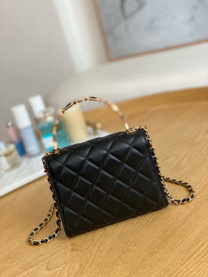 Chanel AP2945 Clutch with Chain Lambskin Black Gold - Default Title - View 2