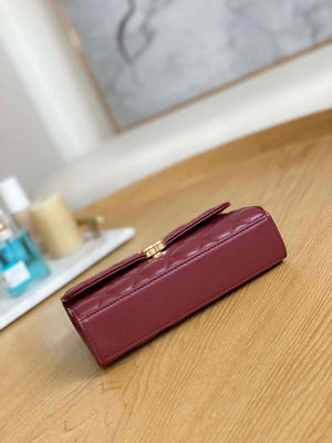 Chanel AP2946 Phone Holder Clutch with Chain Lambskin Wine Red - Default Title - View 7