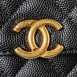 Chanel AP3019 Small Flap Bag WOC Calfskin Phone bag Black - Default Title - View 3
