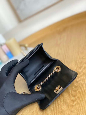 Chanel AP3020 Clutch with chain lambskip gold tone metal Black - Default Title - View 9