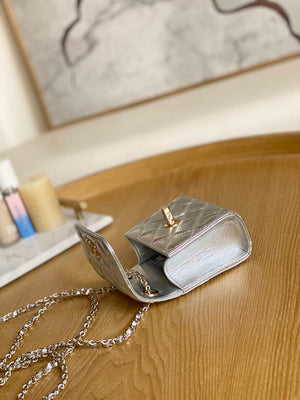 Chanel AP3020 Clutch with chain lambskin gold tone metal Sliver - Default Title - View 8