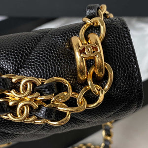 Chanel AP3021 Mini Flap Bag WOC Calfskin Phone bag Black - Default Title - View 5