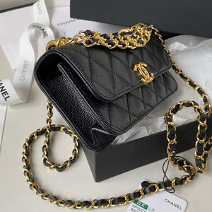 Chanel AP3021 Mini Flap Bag WOC Calfskin Phone bag Black - Default Title - View 6