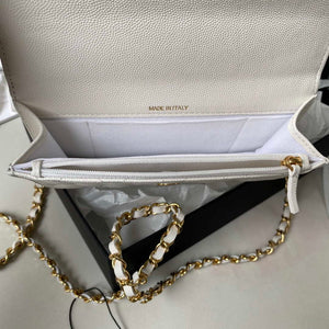 Chanel AP3021 Mini Flap Bag WOC Calfskin Phone bag White - Default Title - View 9