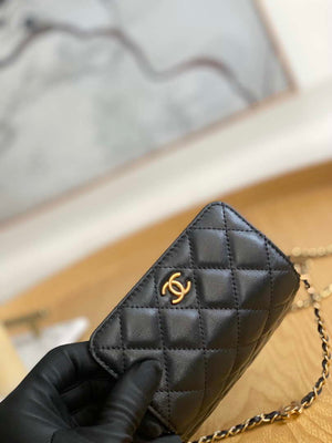 Chanel AP3036 Clutch With Chain lambskin Black - Default Title - View 3