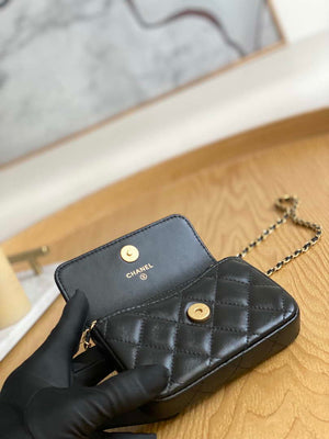 Chanel AP3036 Clutch With Chain lambskin Black - Default Title - View 8