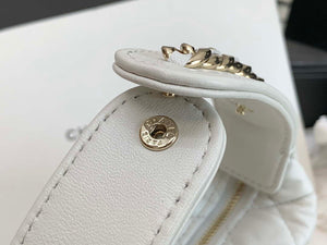 Chanel AP3095 Pouch Lambskin & Gold-Tone Metal White - Default Title - View 4