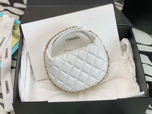 Chanel AP3095 Pouch Lambskin & Gold-Tone Metal White - Default Title - View 7