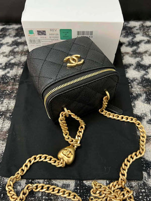 Chanel AP3203 Clutch With Chain Grained Calfskin Black - Default Title - View 5