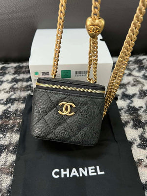 Chanel AP3203 Clutch With Chain Grained Calfskin Black - Default Title - View 6