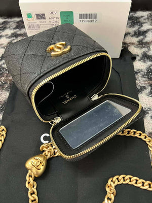 Chanel AP3203 Clutch With Chain Grained Calfskin Black - Default Title - View 8