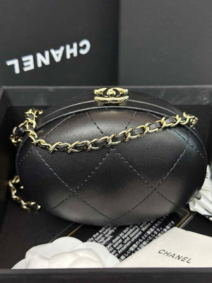 Chanel AP3252 Clutch With Chain Lambskin Black - Default Title - View 3