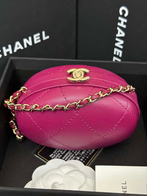 Chanel AP3252 Clutch With Chain Lambskin Wine Red - Default Title - View 4