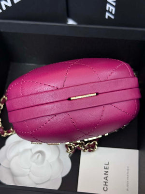 Chanel AP3252 Clutch With Chain Lambskin Wine Red - Default Title - View 6