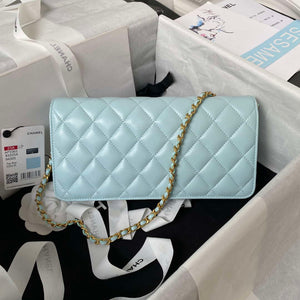 Chanel AP3363 Flap Baguette Bag Lambskin Blue - Default Title - View 2
