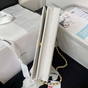 Chanel AP3363 Flap Baguette Bag Lambskin White - Default Title - View 5