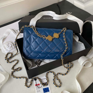 Chanel AP3424 Woc Mini Flap Bag Lambskin Blue - Default Title - View 2