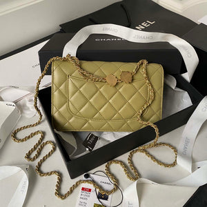 Chanel AP3424 Woc Mini Flap Bag Lambskin Lemon Yellow - Default Title - View 2