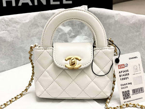 Chanel AP3435 Shiny aged calfskin & gold-tone metal White - Default Title - View 2