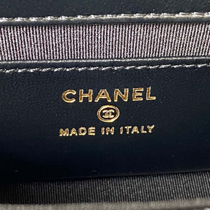 Chanel AP3485 Clutch With Chain Shiny Lambskin & Gold-Tone Metal Black - Default Title - View 8
