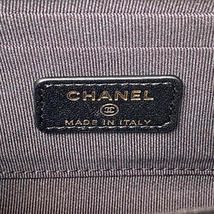 Chanel AP3512 Flap Phone Holder With Chain Lambskin Imitation Pearls Enamel & Gold Black - Default Title - View 8