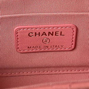 Chanel AP3512 Flap Phone Holder With Chain Lambskin Imitation Pearls Enamel & Gold Pink - Default Title - View 8