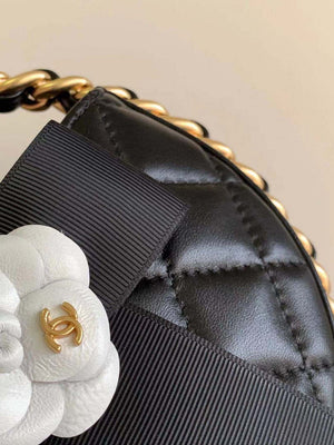 Chanel AP3584 Pouch Mixed Fibers Calfskin & Gold-Tone Metal Black - Default Title - View 7