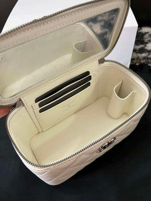 Chanel AP3593 Shiny Crumpled Calfskin Strass & Ruthenium-Finish Metal White - Default Title - View 8