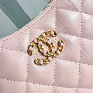 Chanel AP3647 23K Small Hobo Bag Lambskin Gold Metal Pink - Default Title - View 8
