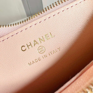 Chanel AP3647 23K Small Hobo Bag Lambskin Gold Metal Pink - Default Title - View 9