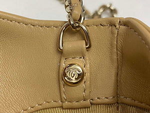 Chanel AP3656 Small Shopping Bag Shiny Lambskin & Gold-Tone Metal Brown - Default Title - View 7