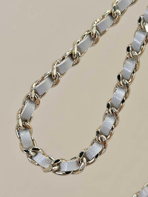 Chanel AP3656 Small Shopping Bag Shiny Lambskin & Gold-Tone Metal Gray - Default Title - View 9