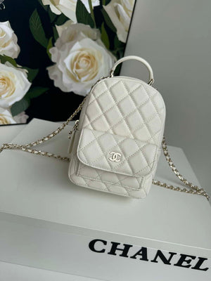 Chanel Ap3753 CLASSIC MINI Backpack Calfskin White - Default Title - View 1