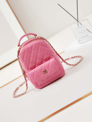 Chanel Ap3753 CLASSIC MINI Backpack Calfskin Hot Pink - Default Title - View 1