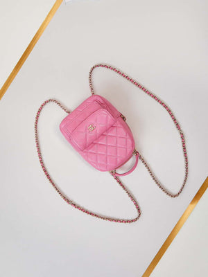 Chanel Ap3753 CLASSIC MINI Backpack Calfskin Hot Pink - Default Title - View 7