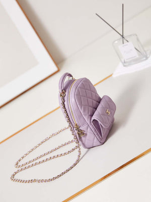 Chanel Ap3753 CLASSIC MINI Backpack Lambskin Lilac - Default Title - View 3