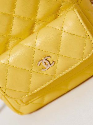 Chanel Ap3753 CLASSIC MINI Backpack Lambskin Yellow - Default Title - View 2