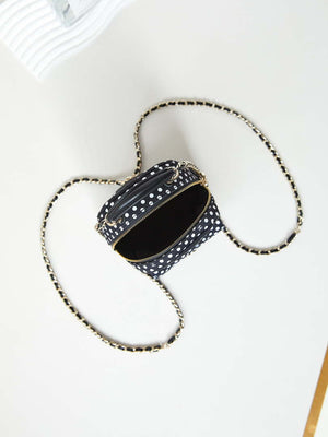 Chanel Ap3753 CLASSIC MINI Backpack Tweed & Gold-Tone Metal Black white - Default Title - View 8