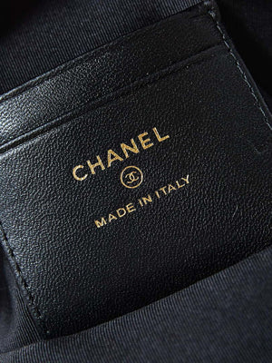 Chanel Ap3753 CLASSIC MINI Backpack Tweed & Gold-Tone Metal Black white - Default Title - View 9