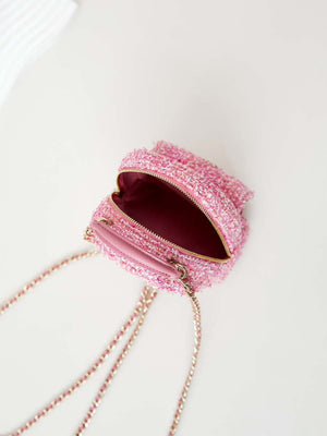 Chanel Ap3753 CLASSIC MINI Backpack Tweed & Gold-Tone Metal Light Pink - Default Title - View 7