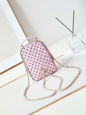 Chanel Ap3753 CLASSIC MINI Backpack Tweed & Gold-Tone Metal Pink & Black - Default Title - View 5