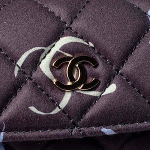 Chanel Ap3753 CLASSIC MINI Printed Fabric & Gold Metal Black & Multicolour - Default Title - View 3