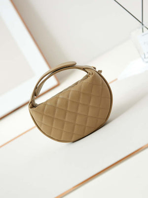 Chanel AP3943 Pouch Grained Shiny Calfskin & Gold-Tone Metal Apricot - Default Title - View 5