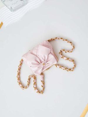 Chanel AP4028 Clutch with chain Lambskin Patent Crumpled Lambskin & Gold-Tone Metal Pink - Default Title - View 7