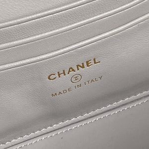 Chanel AP4285 Clutch Pearl with Chain Vanity Box bag Gray - Default Title - View 7