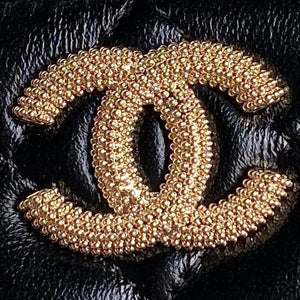Chanel AP4302 Mini Clutch Embossed Rhinestone with Chain Vanity Box bag Black - Default Title - View 3