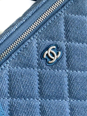 Chanel AP4404 25C Vanity with Chain Denim & Gold-Tone Metal Blue - Default Title - View 5