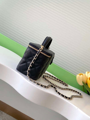 Chanel AP4404 Long Vanity with Chain Grained Calfskin & Gold-Tone Metal - Default Title - View 2