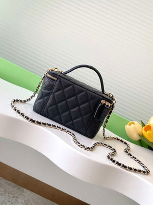 Chanel AP4404 Long Vanity with Chain Grained Calfskin & Gold-Tone Metal - Default Title - View 3