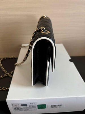 Chanel AP4511 Spring-Summer 2025 Pre-collection Wallet On Chain Black & White - Default Title - View 6